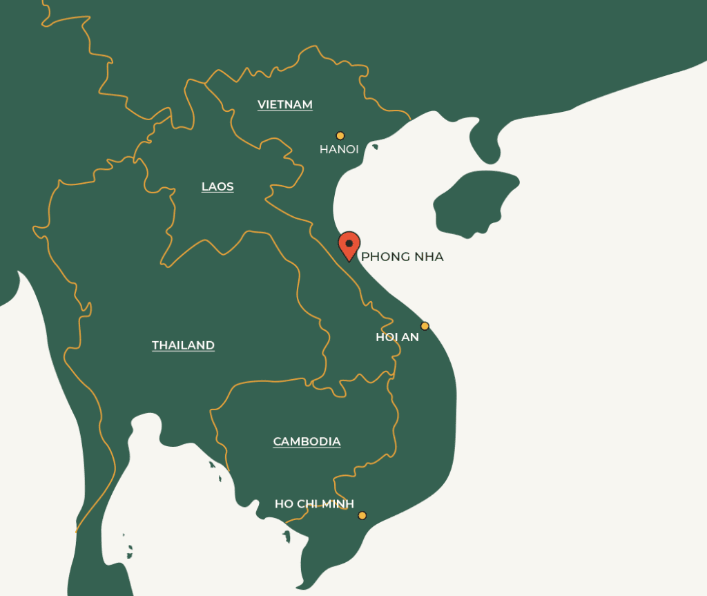 Phong Nha city pinpoint on map