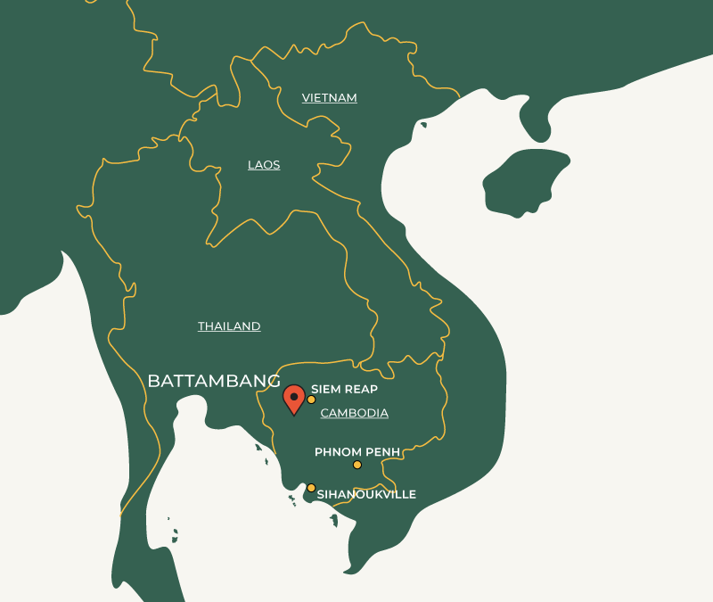 Battambang town on map