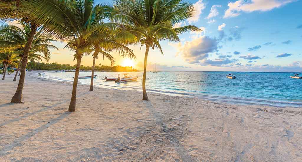 Akumal bay in Yucatan Mexico