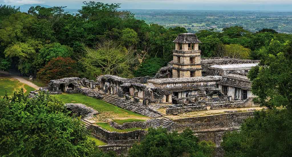 Ancient city of Palenque Mexico