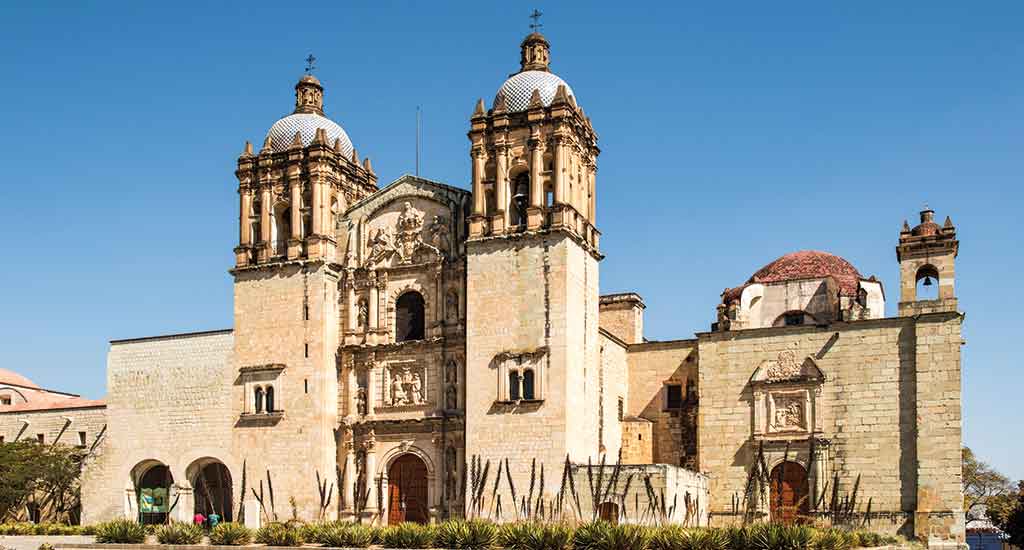 Santo Domingo Cathedral in Oaxaca's main plaza