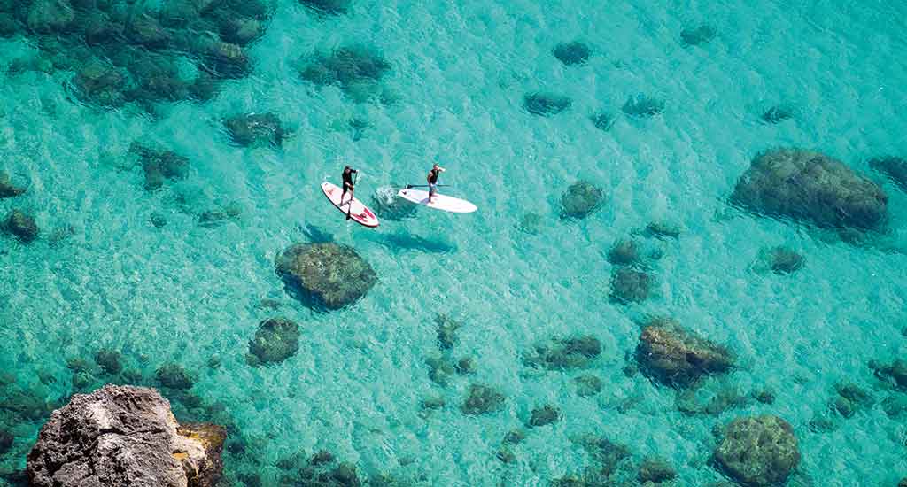 SUP on the beach of Koh Tao