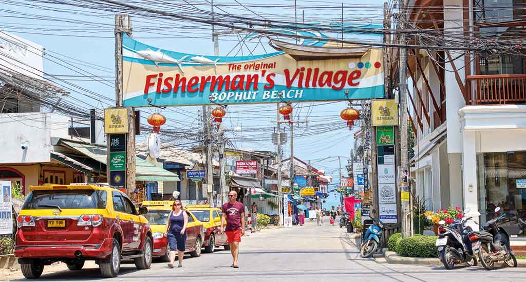 Fisherman Village near Bophut beach, Koh Samui