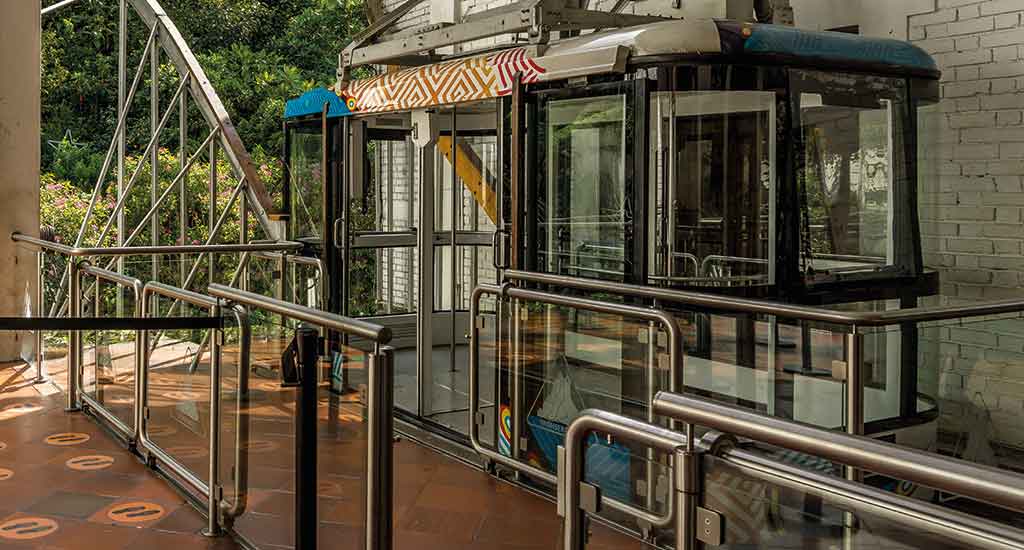 Cable car in Montserrate
