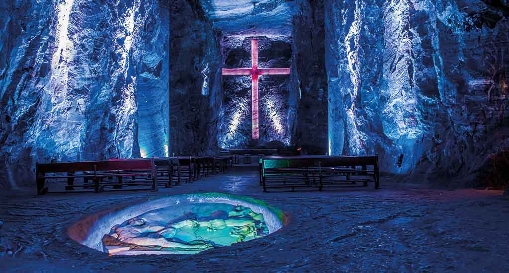A crucifix in Salt Cathedral
