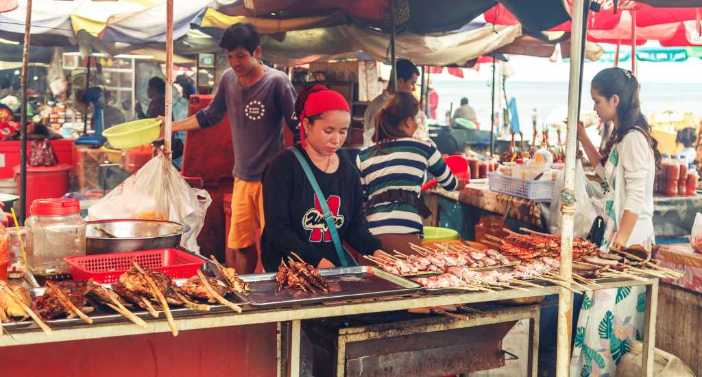 Street food in Kep