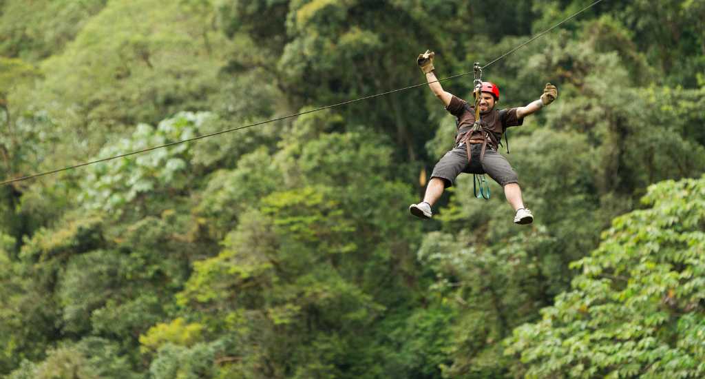 Canopy tour ziplining in Bocas del Toro